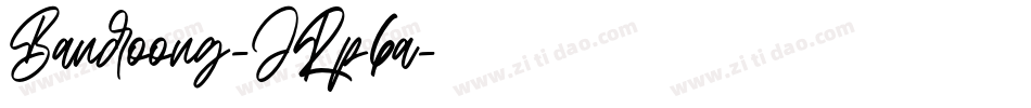 Bandoong-JRp6a字体转换