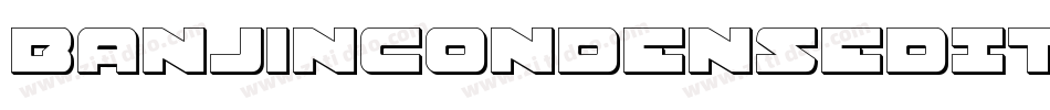 BanjinCondensedItalic-MVV8B字体转换
