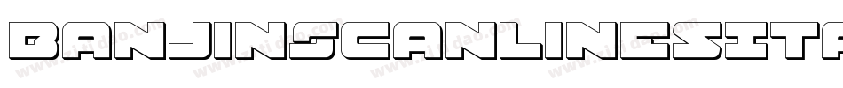 BanjinScanlinesItalic-YzzLa字体转换