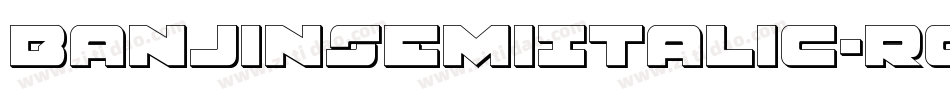 BanjinSemiItalic-rggGp字体转换