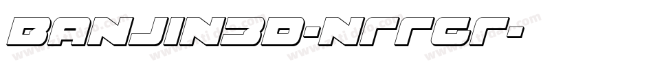Banjin3D-nRRGR字体转换