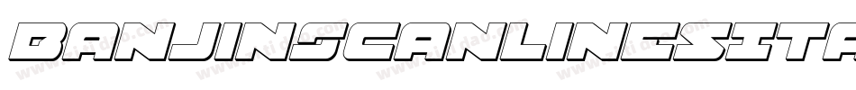 BanjinScanlinesItalic-YzzLa字体转换