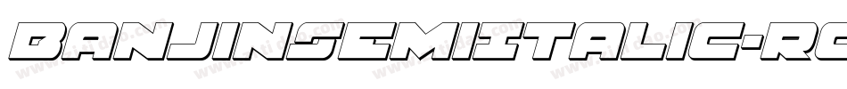 BanjinSemiItalic-rggGp字体转换