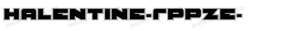 Halentine-RppZe字体转换