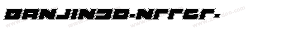 Banjin3D-nRRGR字体转换