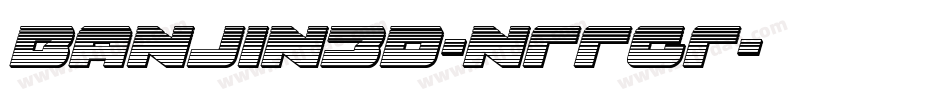 Banjin3D-nRRGR字体转换