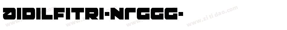 Aidilfitri-nRggg字体转换