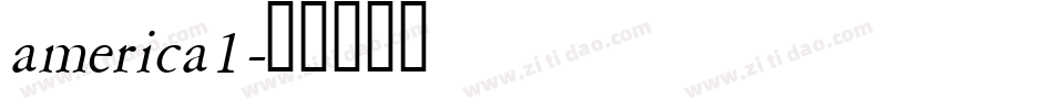 america1字体转换