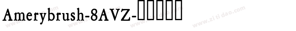 Amerybrush-8AVZ字体转换