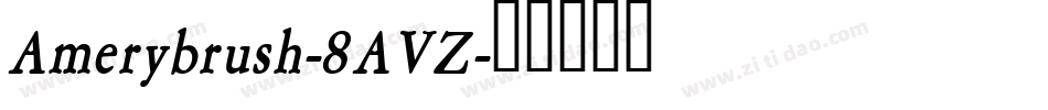 Amerybrush-8AVZ字体转换