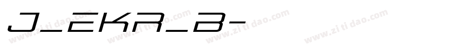 J_EKR_B字体转换