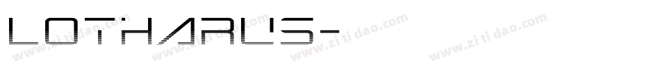 LOTHARUS字体转换