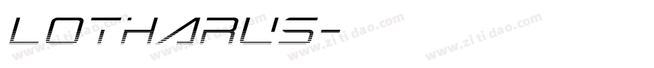 LOTHARUS字体转换