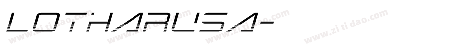 LOTHARUSA字体转换