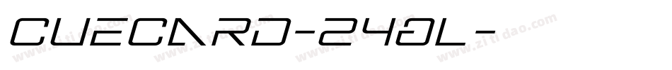 Cuecard-24ql字体转换