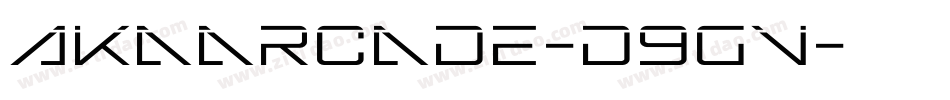 Akaarcade-d9gV字体转换
