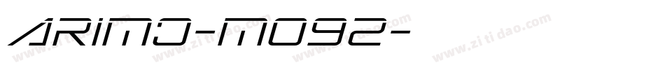 Arimo-mO92字体转换