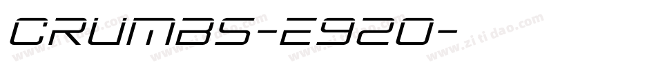 Crumbs-e92O字体转换