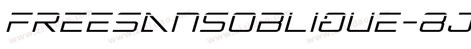 FreeSansOblique-8j92字体转换