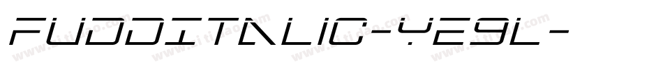 FuddItalic-YE9L字体转换