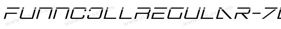 FunncollRegular-7L9l字体转换 FunncollRegular-7L9l字体转换