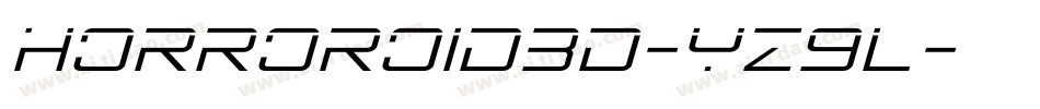 Horroroid3D-YZ9L字体转换