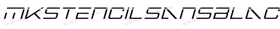 Mkstencilsansblack-AJ9L字体转换