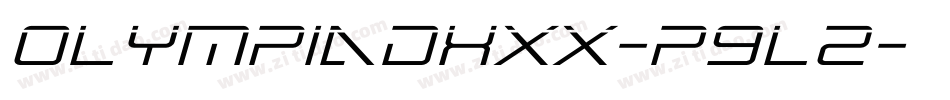 OlympiadXxx-P9l2字体转换