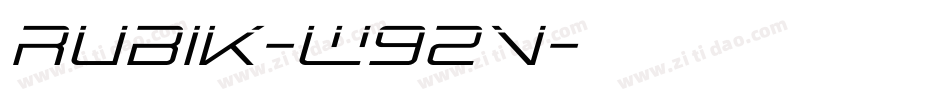 Rubik-W92V字体转换