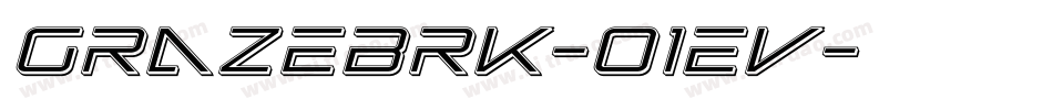 GrazeBrk-01Ev字体转换