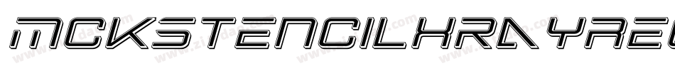 MckStencilXrayRegular-1OEv字体转换
