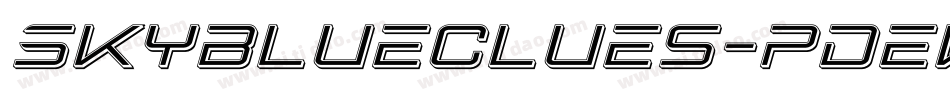 Skyblueclues-pDEv字体转换