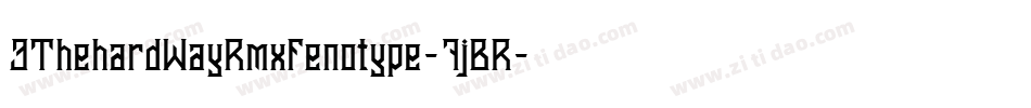 3ThehardWayRmxfenotype-7jBR字体转换