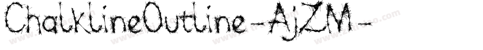 ChalklineOutline-AjZM字体转换