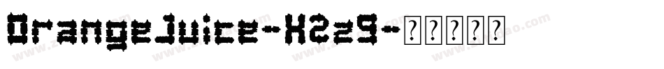 OrangeJuice-X2z9字体转换