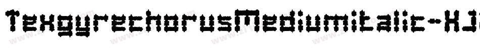 TexgyrechorusMediumitalic-XJ2Z字体转换