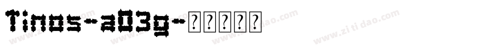 Tinos-aO3g字体转换
