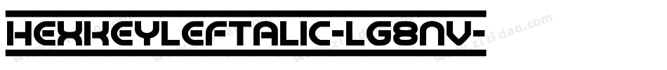 HexkeyLeftalic-lg8nV字体转换