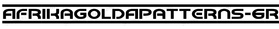 AfrikaGoldAPatterns-6RAq字体转换