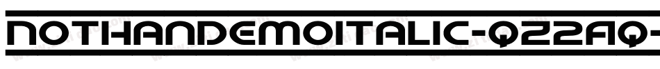 NothanDemoItalic-qZ2Aq字体转换