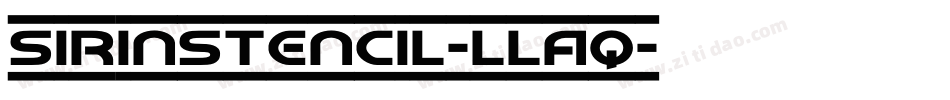 Sirinstencil-llAq字体转换