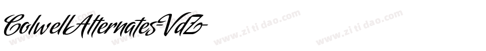 ColwellAlternates-VdZ字体转换