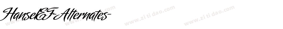 HanselEF-Alternates字体转换