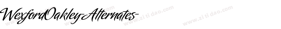 WexfordOakley-Alternates字体转换