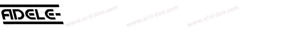 Adele字体转换