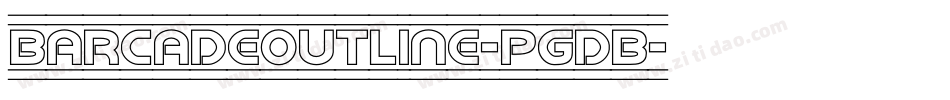 BarcadeOutline-PgdB字体转换