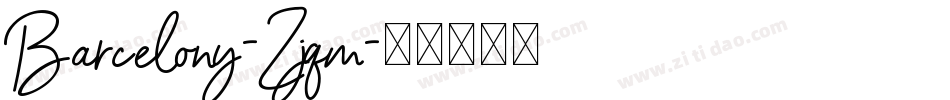Barcelony-Zjqm字体转换