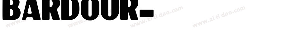 BARDOUR字体转换