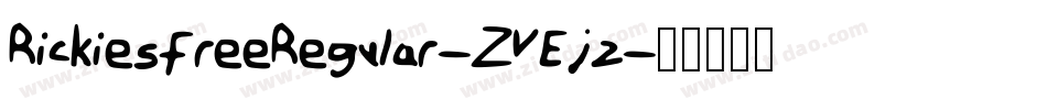 RickiesfreeRegular-ZVEjz字体转换