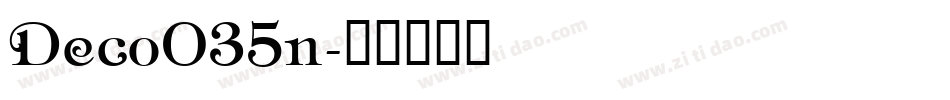 Deco035n字体转换